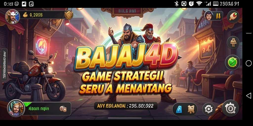 Menampilkan aksi seru dalam permainan strategi BAJAJ4D.