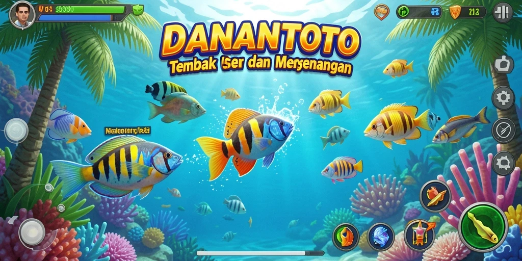 Screenshot dari gameplay Tembak Ikan yang seru di DANANTOTO.