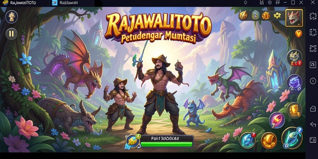 Tangkapan layar gameplay RAJAWALITOTO yang menampilkan petualangan memukau.