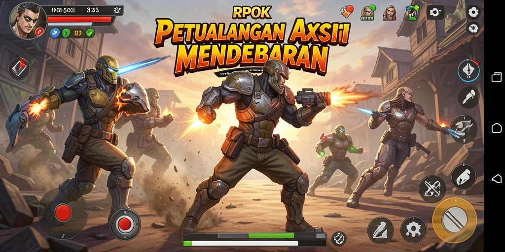 Screenshot RPOK menunjukkan gameplay yang intens dan menyenangkan.