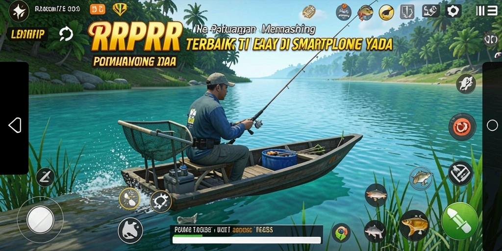 Tangkapan ikan menakjubkan dalam RPRR, nikmati gameplay memancing.