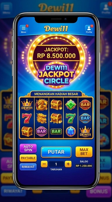 Tangkapan layar aplikasi dewi11 dengan antarmuka yang intuitif.